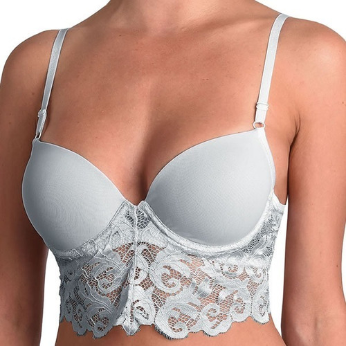 Soutien Taza Soft Con Base Y Aro Puntilla Y Tul Selu 4312