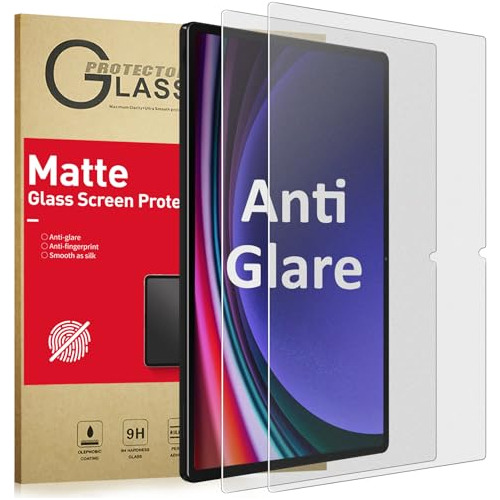 2 Vidrios Templados Anti Glare Matte Para Samsung Tab S9 Fe 