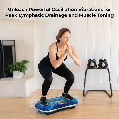 Lifepro Máquina De Ejercicio Con Placa De Vibración, Plataforma De Entrenamiento De Cuerpo Entero Con Bandas De Bucle, Equipo De Entrenamiento En Casa, Control Remoto, Correas De Equilibrio, Videos Y