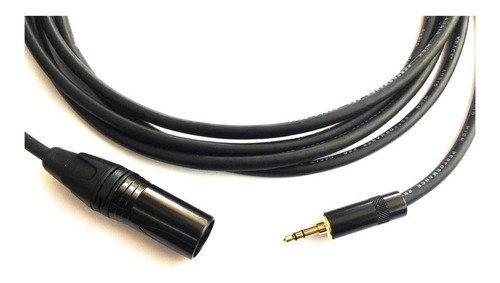 Imagen 1 de 3 de Cable Auxiliar Plug Trs 3.5 A Xlr Macho 4 Metros