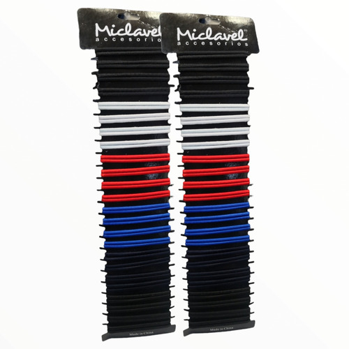 Liga De Colores Elástico Para Cabello Miclavel Pack 48 Pz