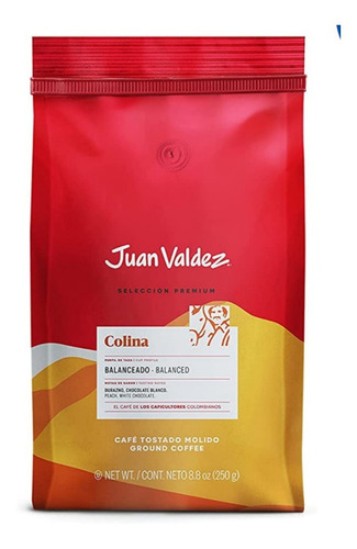 Cafe Balanceado Molido Colina Juan Valdez Premium 250gr  