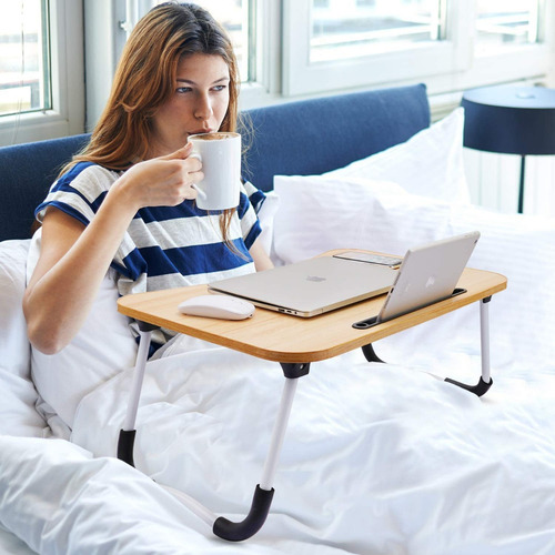 Mesa Plegable Multiuso Para Cama Laptop, Desayuno, Comidas.