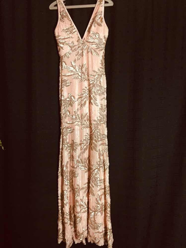Vestido Lentejuela Rosa Importado