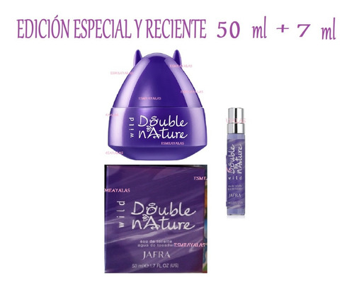 Jafra Double Nature 50 Ml+ Mini Perfume De Viaje 7 Ml 