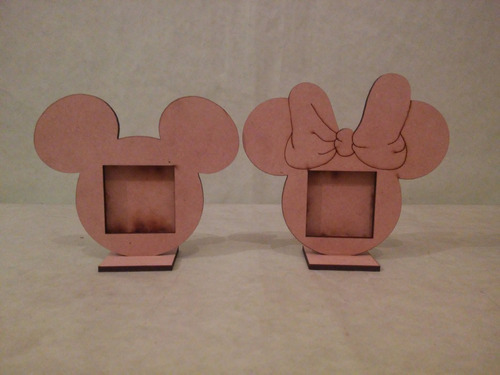 Porta Retrato Mickey Y Minie, Fibrofacil