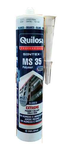 Sellador Y Pega Quilosa Sintex Polymer Ms35 Multiuso 300ml