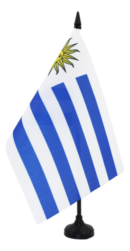 Bandera Uruguay De Mesa De Az Bandera Uruguay De 5 X 8 Pulga