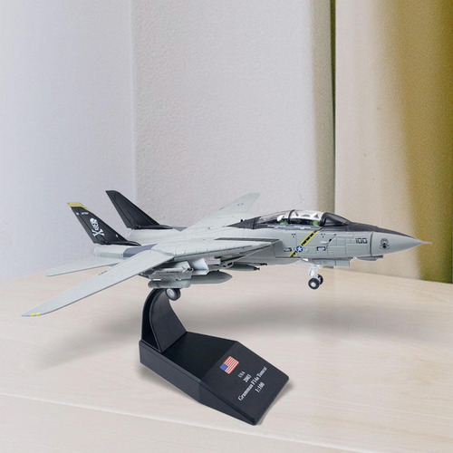 Aa 1:100 Simulación Diecast F14 Fighter Juguete Avión