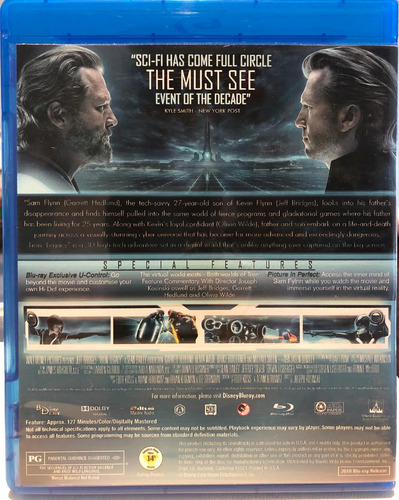 Película Tron Legacy / Tron El Legado Blu-ray Backup