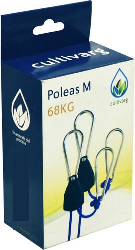 Imagen 3 de 5 de Polea M Cultivarg Hasta 68 Kg - Star Grow Shop