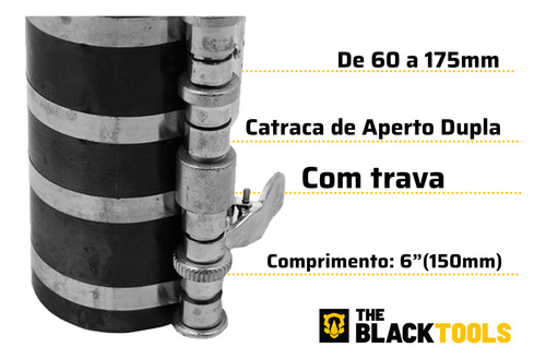 Cinta Para Aneis De Pistao Montagem Automotivo 6 Pol