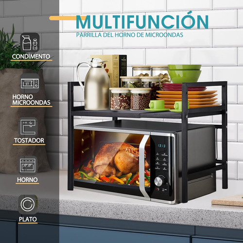 Estante De Microondas Extensible Estantes Para Horno Cocina