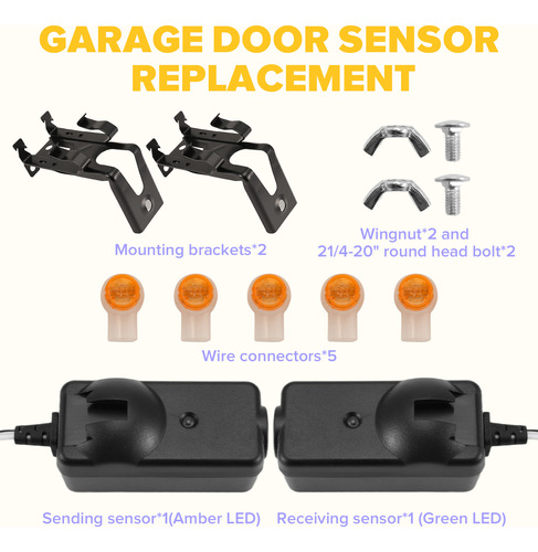Sensor De Seguridad Para Abrir Puertas De Garaje, 2 Unidades