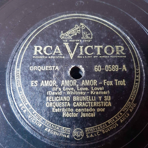 Pasta Feliciano Brunelli Hector Juncal Rca Victor C187