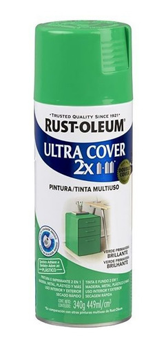 Aerosol Ultra Cover 2x  Verde Primavera Brillante Rust Oleum