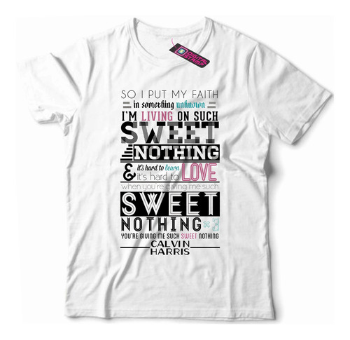 Remera Calvin Harris Sweet Nothing Me32 Dtg Premium