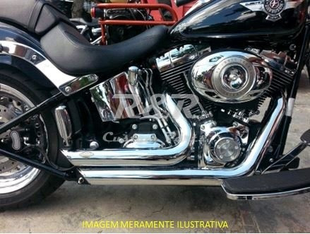 Escapamento Fat Boy 12 A 17 Harley Short Shot Escape Torbal