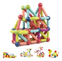Comprar 64 Pcs Juegos De Bloques De Construcción Magnéticos Stem