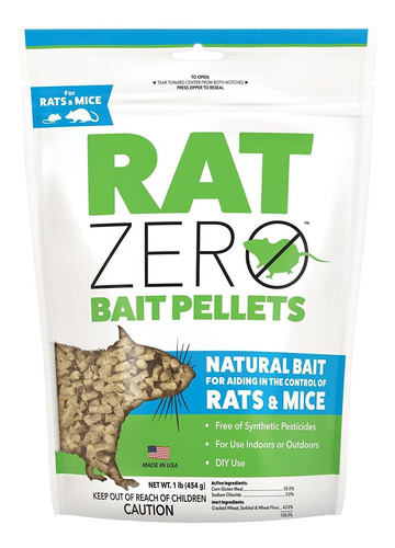 Tomcat Rat Zero Bait Pellets, 1 Lb