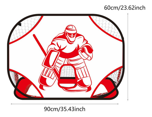 Práctico De Goto De Punto De Hockey Objeto Objetivo Rojo
