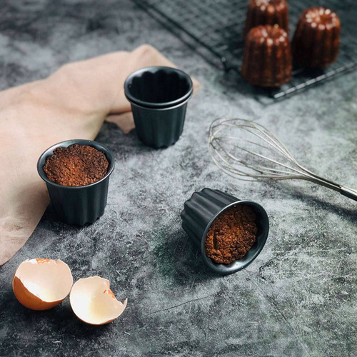 Molde Cristaly-canele, Copo De Muffin Cannele, 12 Peças Anti