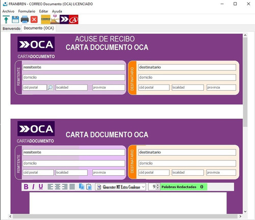 Imagen 5 de 6 de Programa Abogados Correo Carta Documento Y Telegrama Full