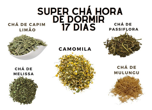 Sono 17 Dias Mulungu Passiflora Camomila Capim Limão Melissa