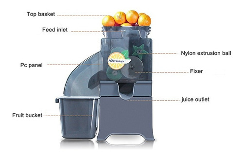Máquina Exprimidora De Limones Pica Naranjas Comercial Indus