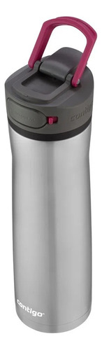 Squeeze Térmico 710ml Contigo Dia A Dia 24h Frio Aço Inox Cor Rosa