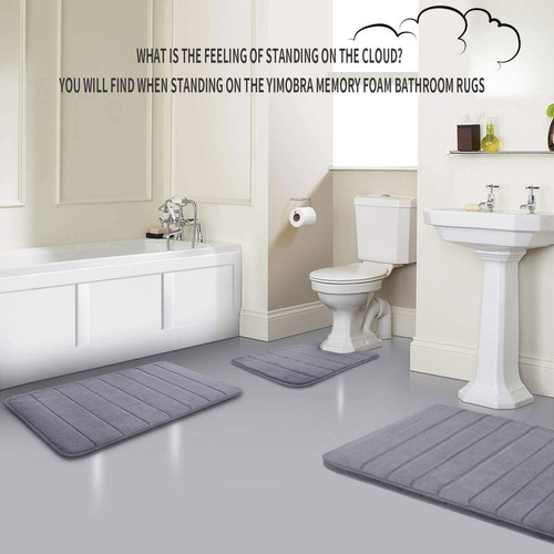 Alfombra De Baño Yimobra, Espuma Viscoelástica