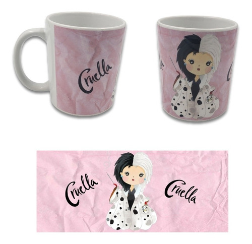 Taza Cruella De Vil Juvenil, 101 Dalmatas, De 325ml.