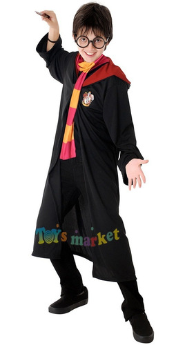 Imagen 1 de 6 de Disfraz De Harry Potter Original Con Varita Y Anteojos