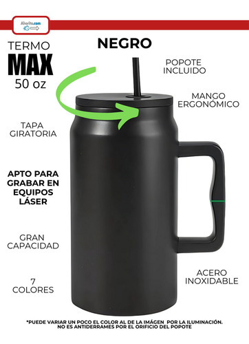 Termo De Acero Inoxidable 1478ml Vaso Botella Frio Calor 25p