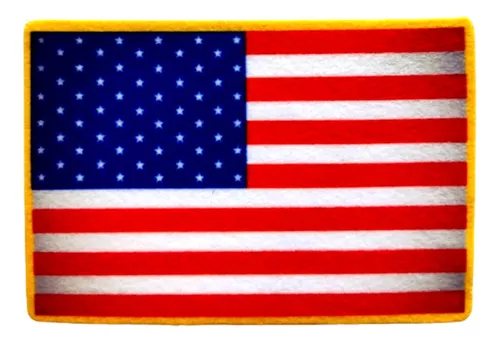 NASA Patch - Parches para planchar con la bandera estadounidense, juego de  2 insignias patrióticas bordadas con logotipo nacional de EE. UU., rojo