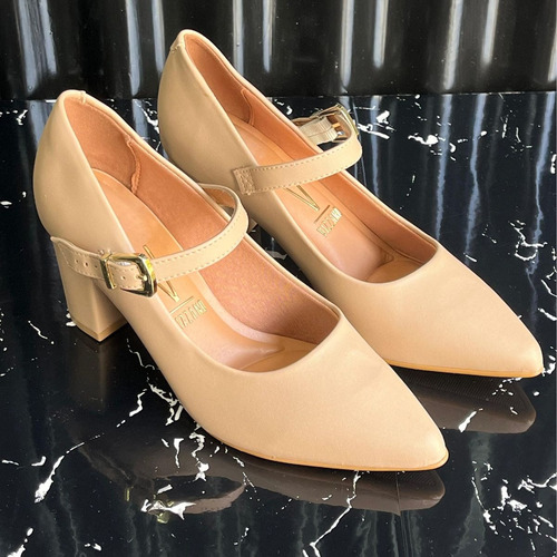 Zapatos Stilettos Vizzano Mujer Vestir Taco Ancho Cuadrado
