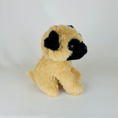 Imagem 3 de 4 de Cachorro De Pelúcia Pug Filhote 19cm