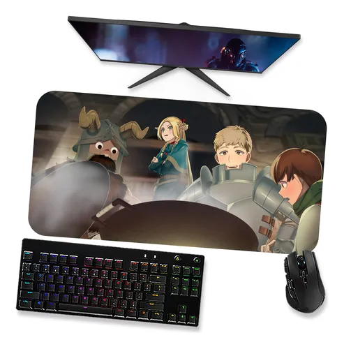 Mouse Pad Gamer Dungeon Meshi Party 3 80x40cm MercadoLivre