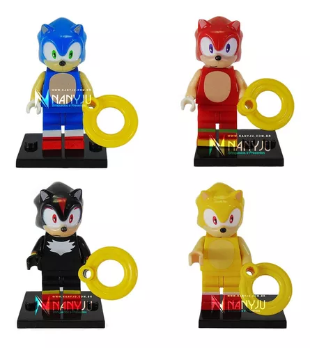 Blocos De Montar Sonic Kit Estilo Lego 4 Bonecos