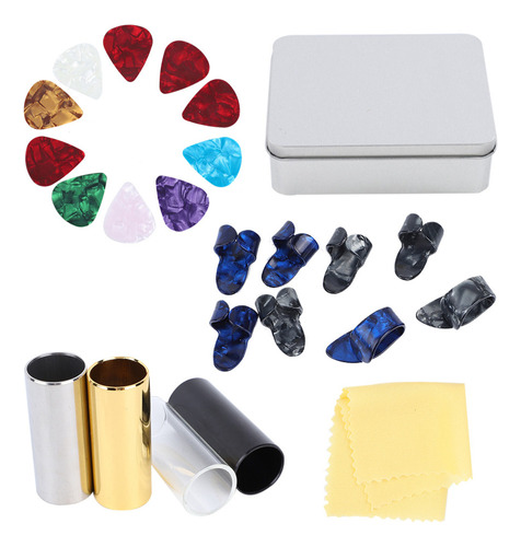 Kit De Accesorios Para Guitarra 10 Celluloid Pick 4 Guitar S