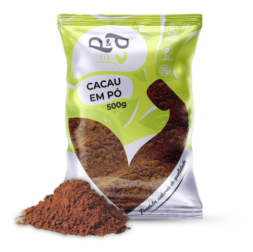 Cacau Em Pó 100% Alcalino Puro 500g - P&p