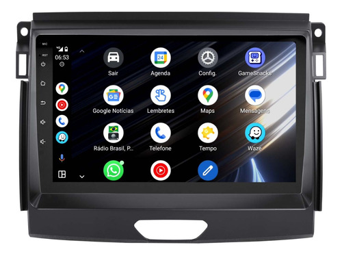 Multimidia Ford Ranger Android 13 2gb 32gb Wifi Gps 9p 2cam