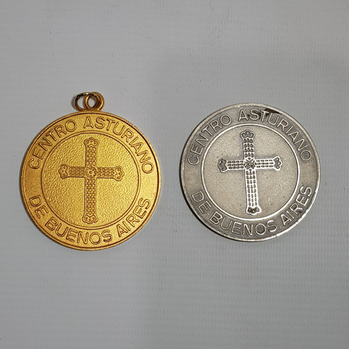 Antiguo Medallas Centro Asturiano Lote X 2 Mag 60096