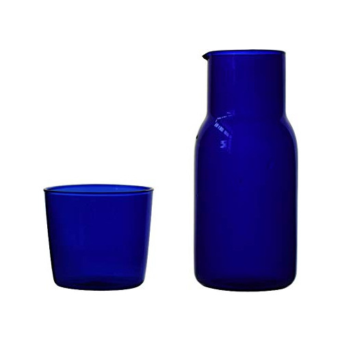 Carafe De Agua De La Cama Juego De Botellas De Vidrio 6mvs4