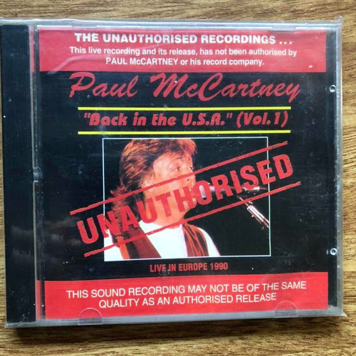 Paul Mccartney - Back In The U.s.a. ( Vol. 1 ) / Cd