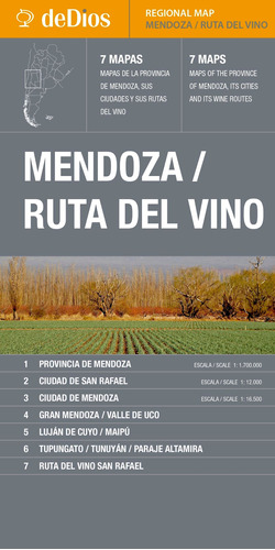 Guia Mapa - Mendoza - Regional Map - Segunda Edicion De Dios