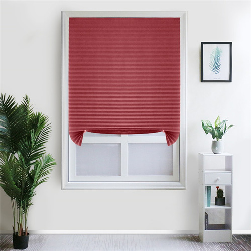 Cortinas Plisadas Autoadhesivas Para Baño Y Balcón, Half-lig