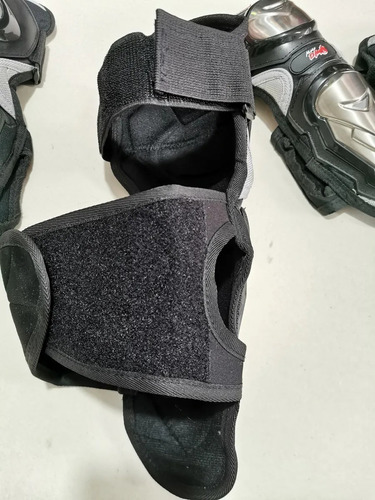Imagen 5 de 5 de Rodilleras Canilleras Metalizada Con Coderas Kit Proteccion