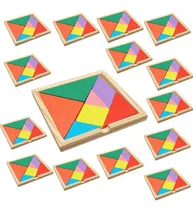 Comprar Rompecabezas De Ingenio Tangram Puzzle De Madera Pack X 15