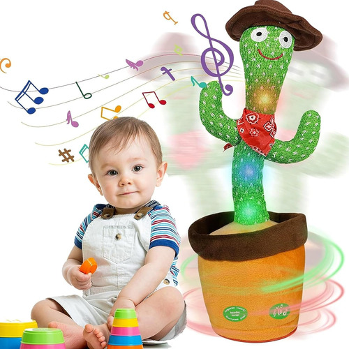 Juguete De Cactus Que Baila Y Habla Para Niños Y Gal Imitand